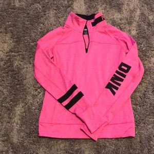 PINK size small quarter zip workout long sleeved